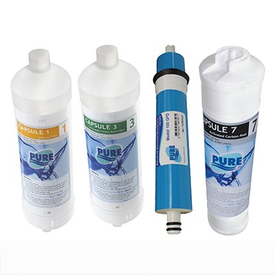 ชุดไส้กรองน้ำดื่ม Pure ของเครื่องรุ่น KT RO ( มีไส้ RO )